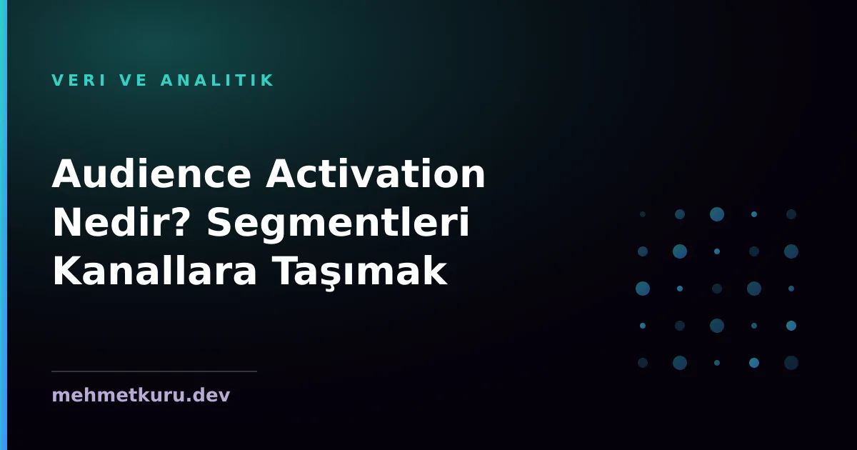 Audience Activation Nedir? Segmentleri Kanallara Taşımak